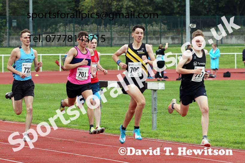 Mens and Boys 800 metres, 2021 North Eastern Track and Field Champs., Middesbrough. Photo: David T. Hewitson/Sports for All Pics